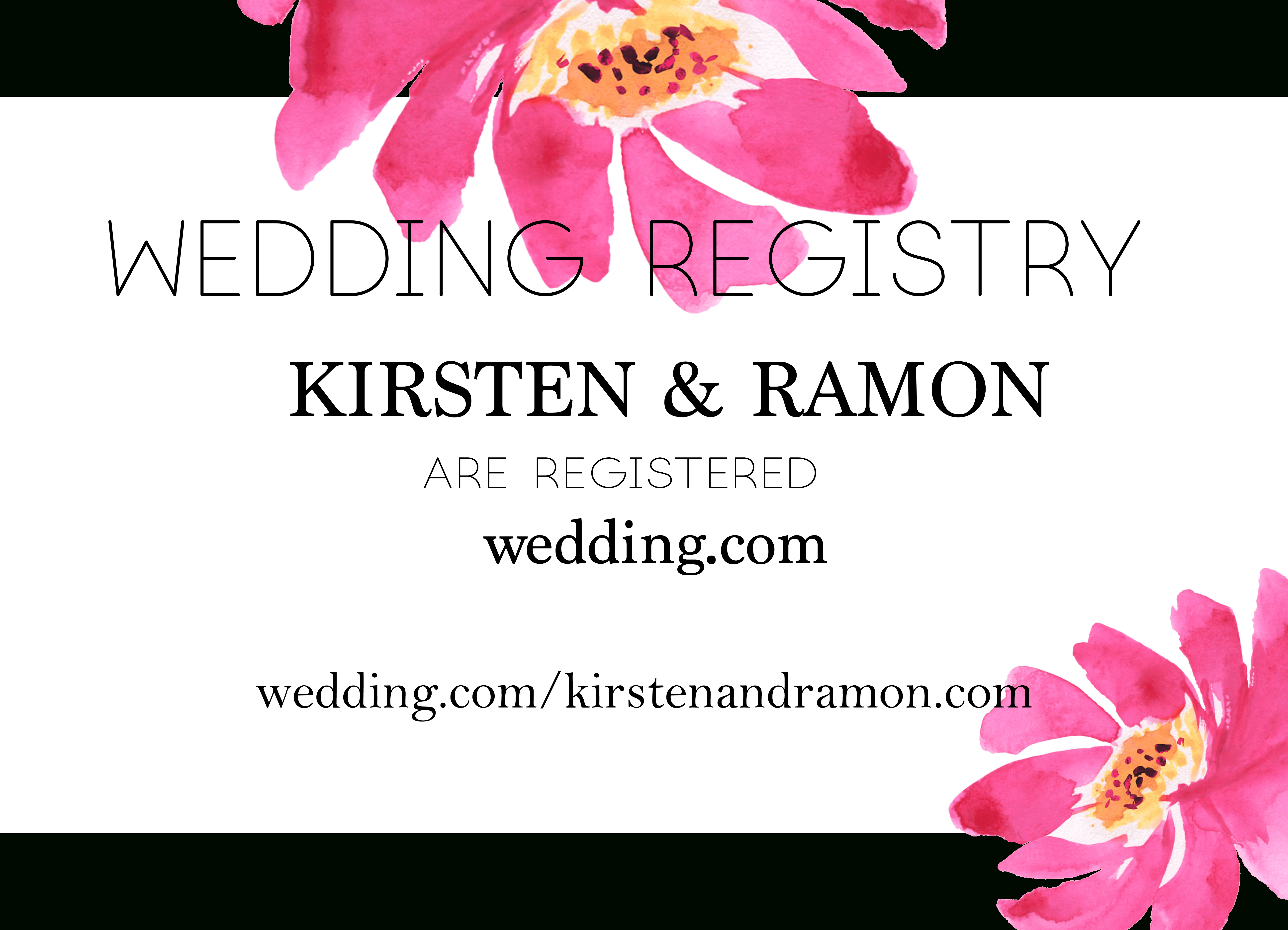Free Printable Wedding Registry Card That Is Easily Downloaded - Free Printable Registry Cards