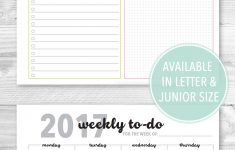 Free Printable: Weekly To Do Planner Insert | Planners | Planner - Free Printable Student Planner 2017