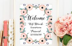 Free Printable Wifi Password Signs - Chicfetti - Free Printable Wifi Sign