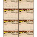 Free Printable World Explorer Indiana Jones Scavenger Hunt Game   Free Printable Treasure Hunt Games