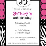 Free Printable Zebra Print Invitations Baby Shower | Emma   Free Printable Animal Print Birthday Invitations