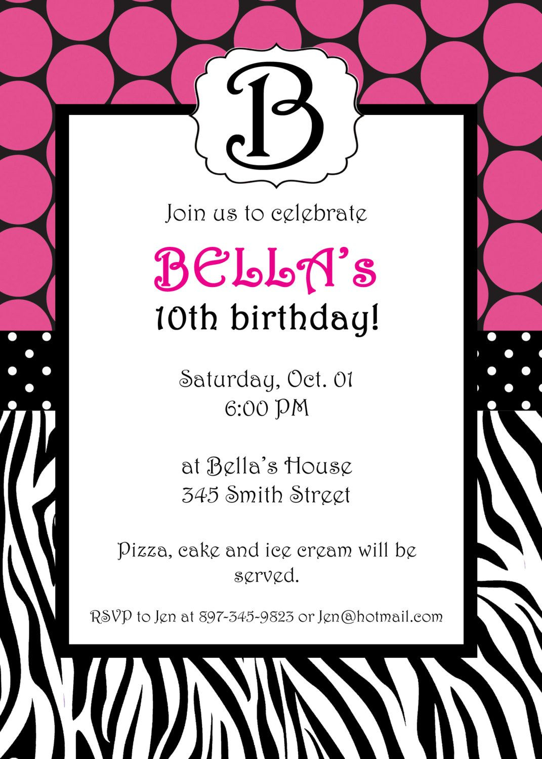 Free Printable Zebra Print Invitations Baby Shower | Emma - Free Printable Zebra Print Birthday Invitations