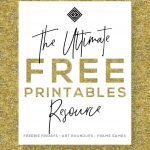 Free Printables • Design & Gallery Wall Resources • Little Gold Pixel   Free Printable Artwork To Frame