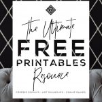 Free Printables • Design & Gallery Wall Resources • Little Gold Pixel – Free Printable Murals