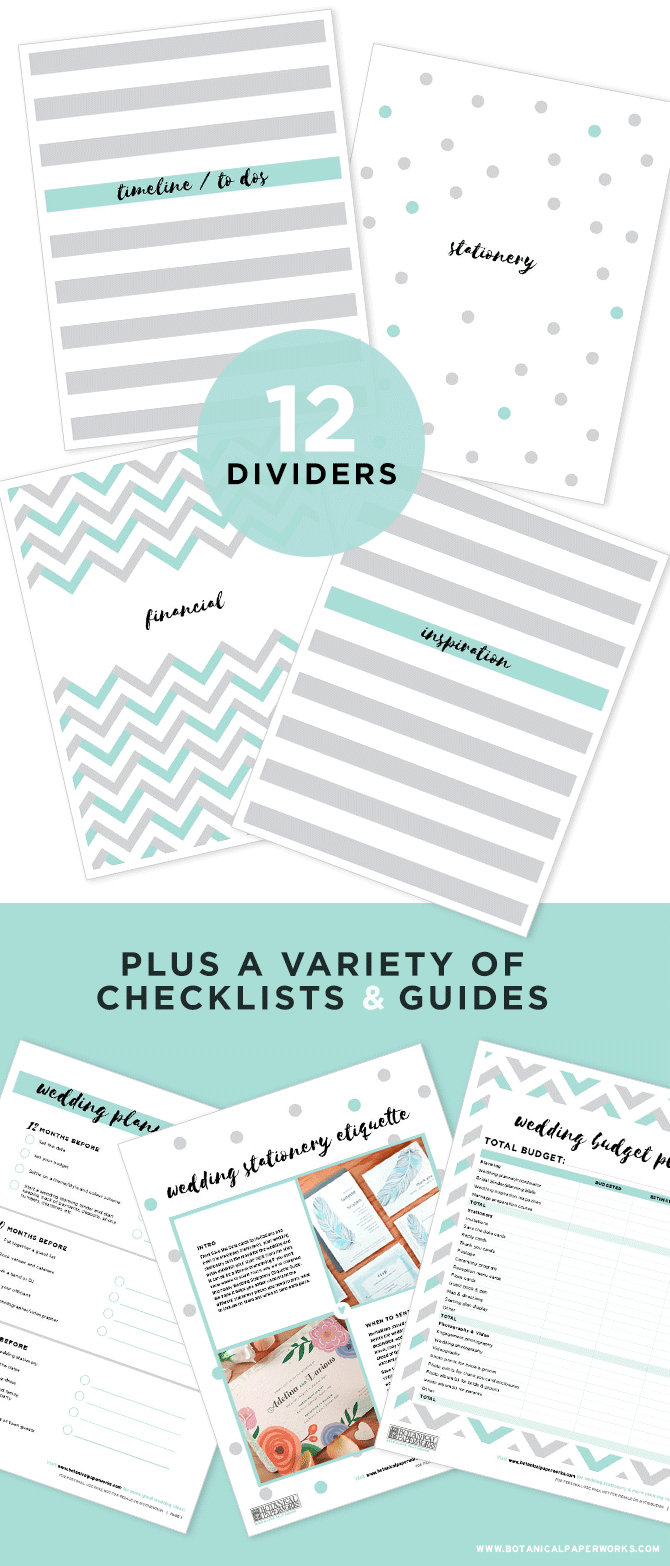 Free Printables} Wedding Planning Binder Download With New Bonus - Free Printable Wedding Binder Templates