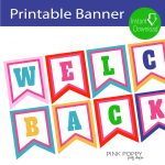 Free Printables} Welcome Back Banner | Children's Ministry   Free Printable Welcome Banner Template