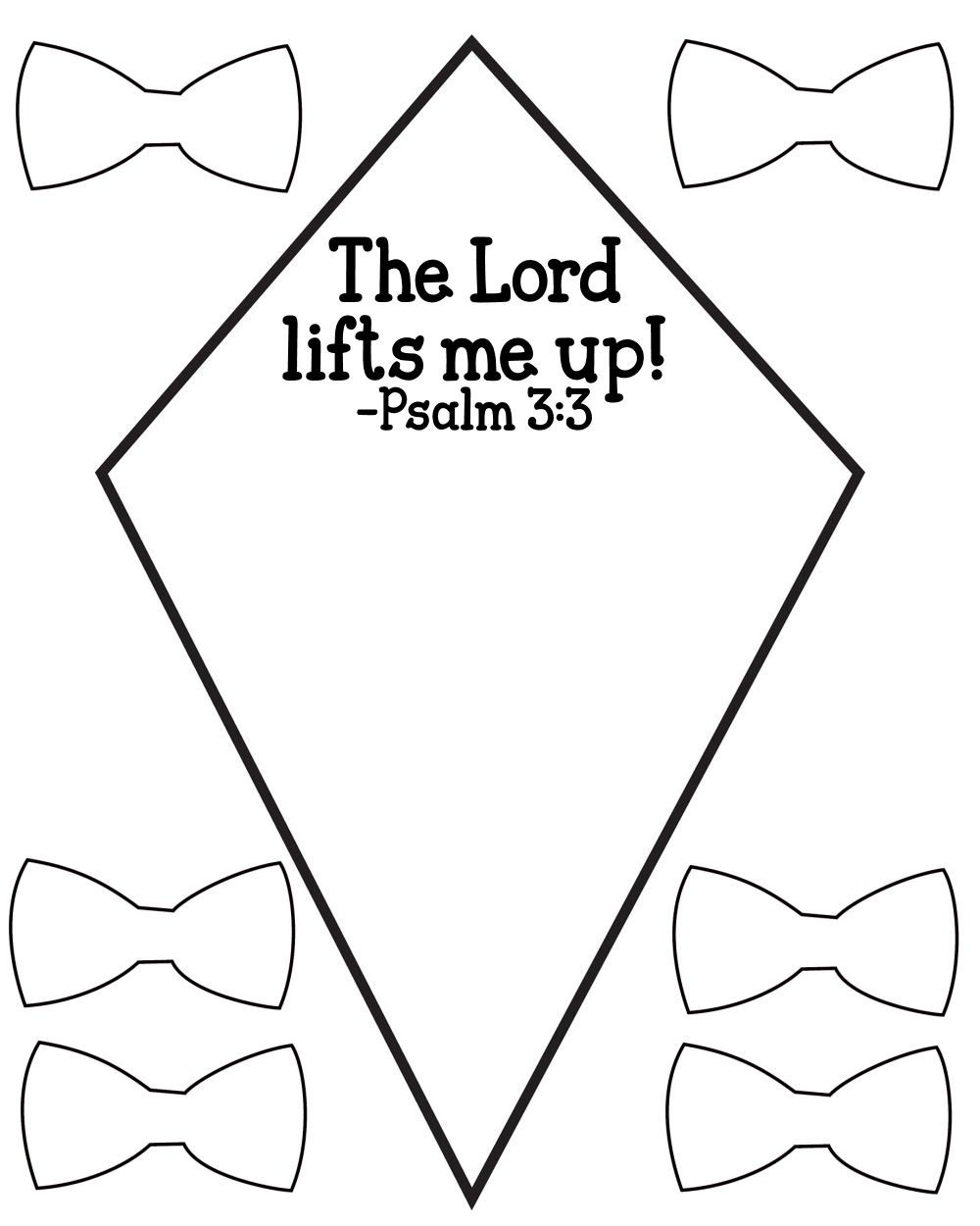 Free Psalm 3:3 Kids Bible Lesson Activity Printables - Free Printable Bible Crafts
