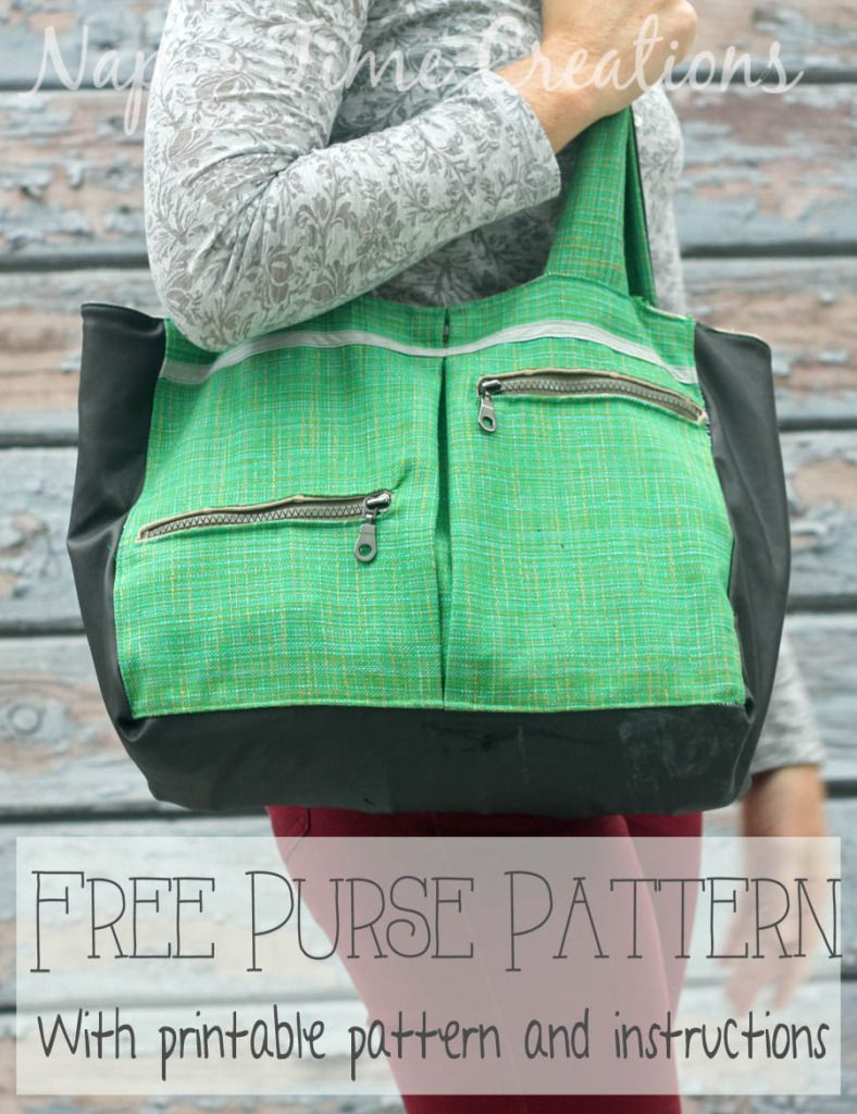 Free Purse Pattern With Pockets On Nap-Time Creations | Fashion - Free Printable Purse Patterns To Sew