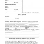 Free Quit Claim Deed Forms   Pdf | Word | Eforms – Free Fillable Forms   Free Printable Quit Claim Deed Washington State Form