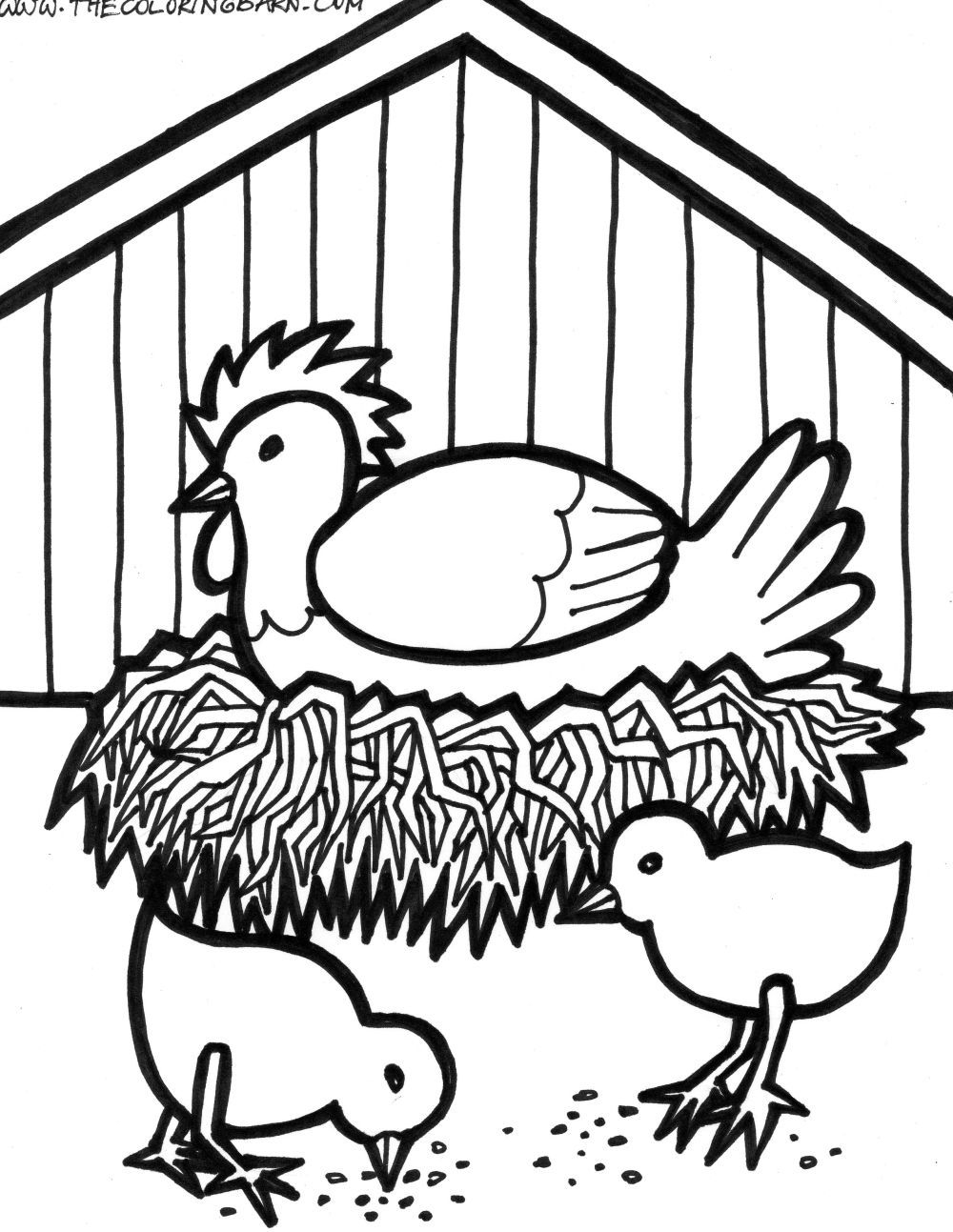 Free Rooster Pictures To Print | Farm Animal Printable Coloring - Free Printable Barn Coloring Pages