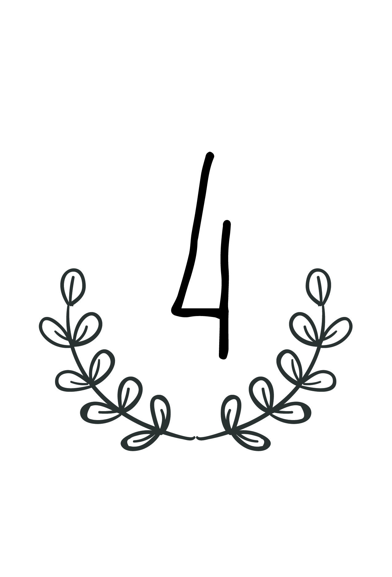 Free Rustic Wedding Table Number Printable | Future Wedding - Free Printable Table Numbers