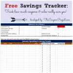 Free Savings Tracker | Free Download   Free Printable Coupon Spreadsheet