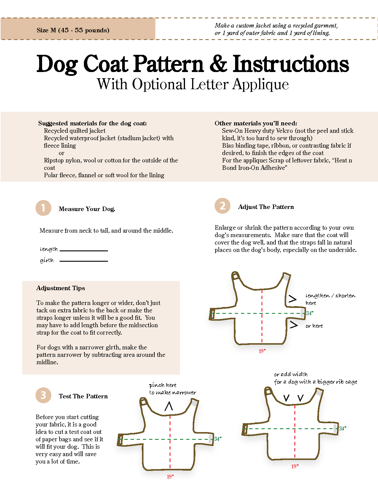 Free Sewing Patterns For Dog Clothes - New Zealand Of Gold Discovery - Free Printable Dog Coat Sewing Patterns