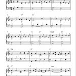 Free Sheet Music Scores: Free Easy Christmas Piano Sheet Music, O   Christmas Piano Sheet Music Easy Free Printable
