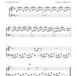 Free Sheet Music Scores: Free Easy Piano Sheet Music, Moonlight   Free Printable Piano Pieces