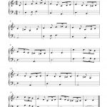 Free Sheet Music Scores: Free Piano Sheet Music Notes, Greensleeves   Free Printable Classical Sheet Music For Piano