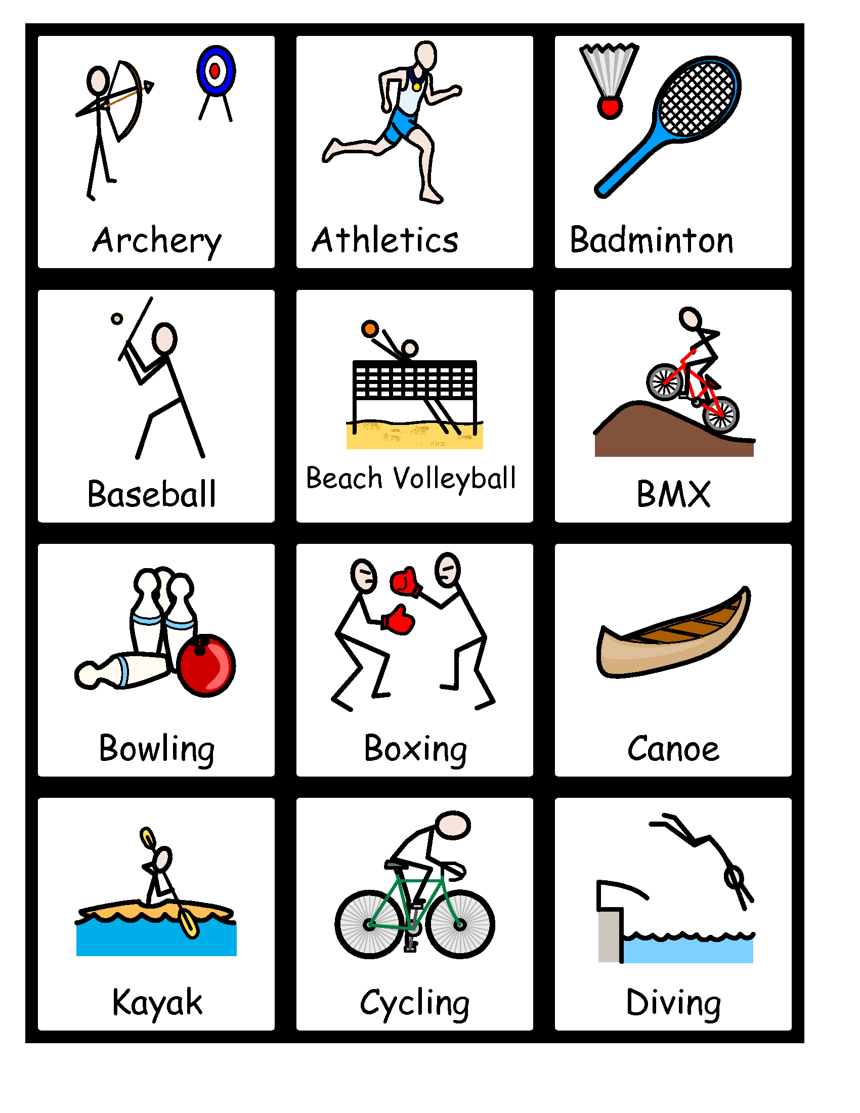 Free Symbolized Resources For 2015 Pan Am Games – Bridges News - Free Printable Widgit Symbols