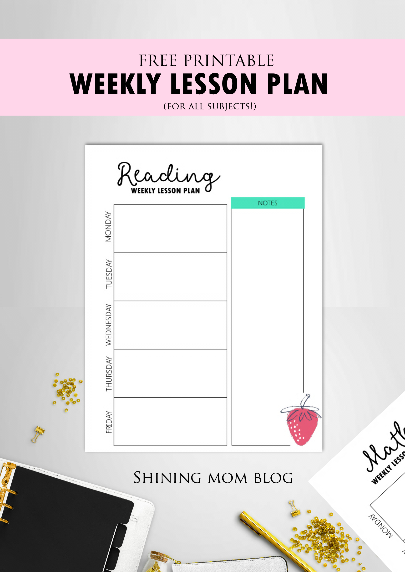 Free Teacher Binder Printables: Over 25 Pretty Planning Templates! - Free Printable Teacher Planner