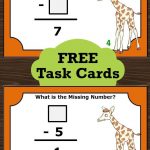 Free Teacher Printable Math Center Task Cards To Supplement Your   Free Printable Kindergarten Task Cards