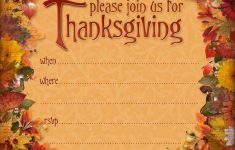 Free Thanksgiving Dinner Invitation | Thanksgiving | Thanksgiving - Free Printable Thanksgiving Invitation Templates