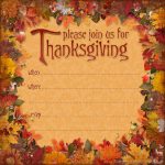 Free Thanksgiving Dinner Invitation | Thanksgiving | Thanksgiving   Free Printable Thanksgiving Invitations