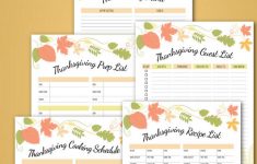 Free Thanksgiving Planner Printable - An Alli Event - Free Printable For Thanksgiving