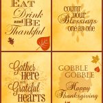 Free Thanksgiving Printables 4 Pack | Serendipity And Spice   Free Printable Thanksgiving Images