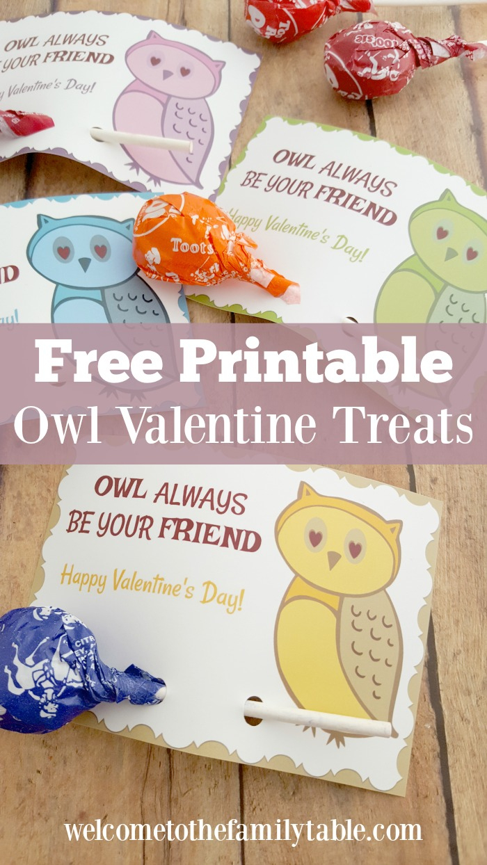 Free Valentine Printable Cards - Welcome To The Family Table™ - Free Printable Owl Valentine Cards