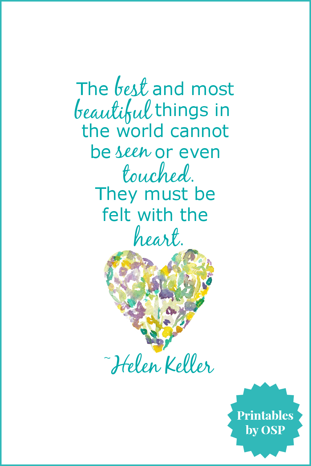 Free Valentine&amp;#039;s Day Printables: Love &amp;amp; Hearts | Crafty | Pinterest - Free Printable Pictures Of Helen Keller