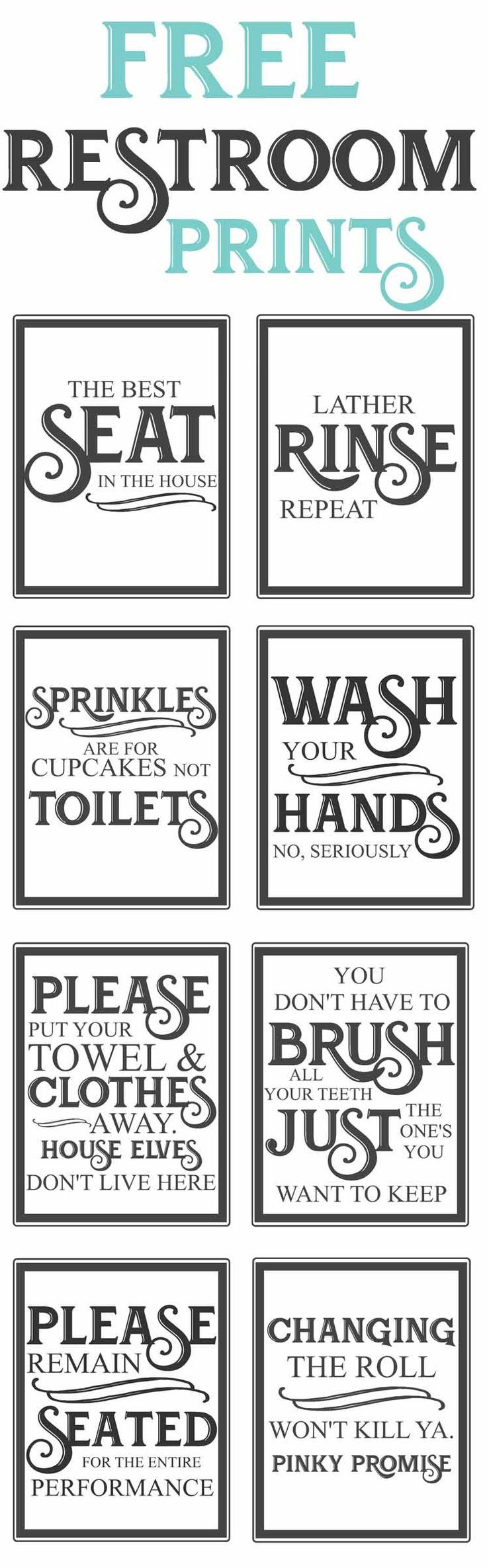 Free Vintage Bathroom Printables | Farmhouse | Diy Home Decor, Home - Free Printable Bathroom Pictures