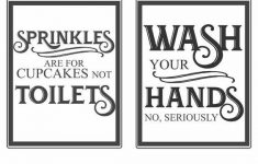Free Vintage Bathroom Printables | Favorite Diy And Best Crafts – Free Printable Flush The Toilet Signs