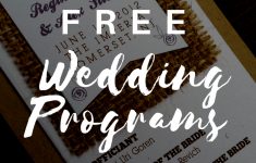 Free Wedding Program Templates | Wedding Program Ideas - Free Printable Wedding Programs