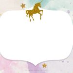 Free Whimsical Pastel Unicorn Birthday Invitation | Free   Free Printable Unicorn Birthday Invitations