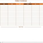 Free Work Schedule Templates For Word And Excel   Free Printable Weekly Work Schedule