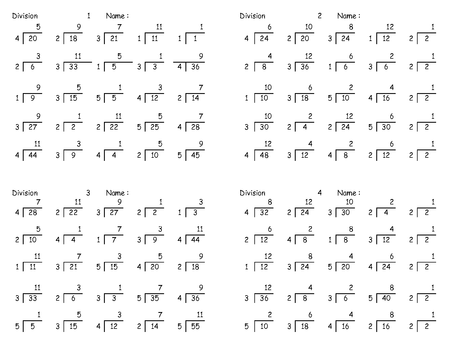 Free Worksheets Library Download And Print On 5Th Grade Math - Free Printable Division Worksheets For 5Th Grade