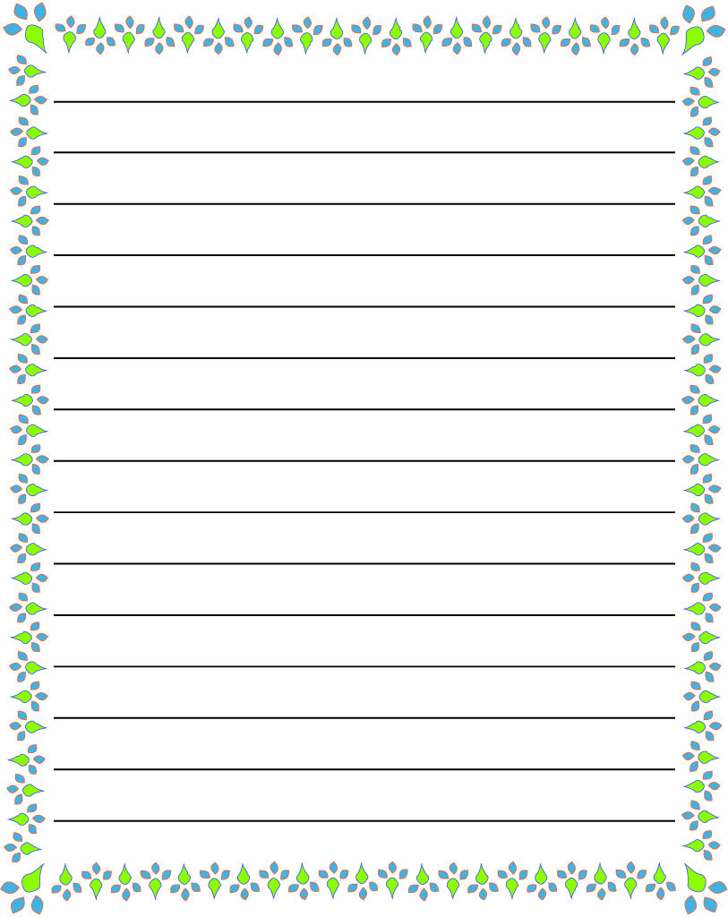 Free Writing Paper With Borders For Kids - Kids &amp;amp; School Page Borders - Free Printable Writing Paper