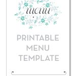 Freebie Friday: Printable Menu | Party Time! | Pinterest | Free   Design A Menu For Free Printable