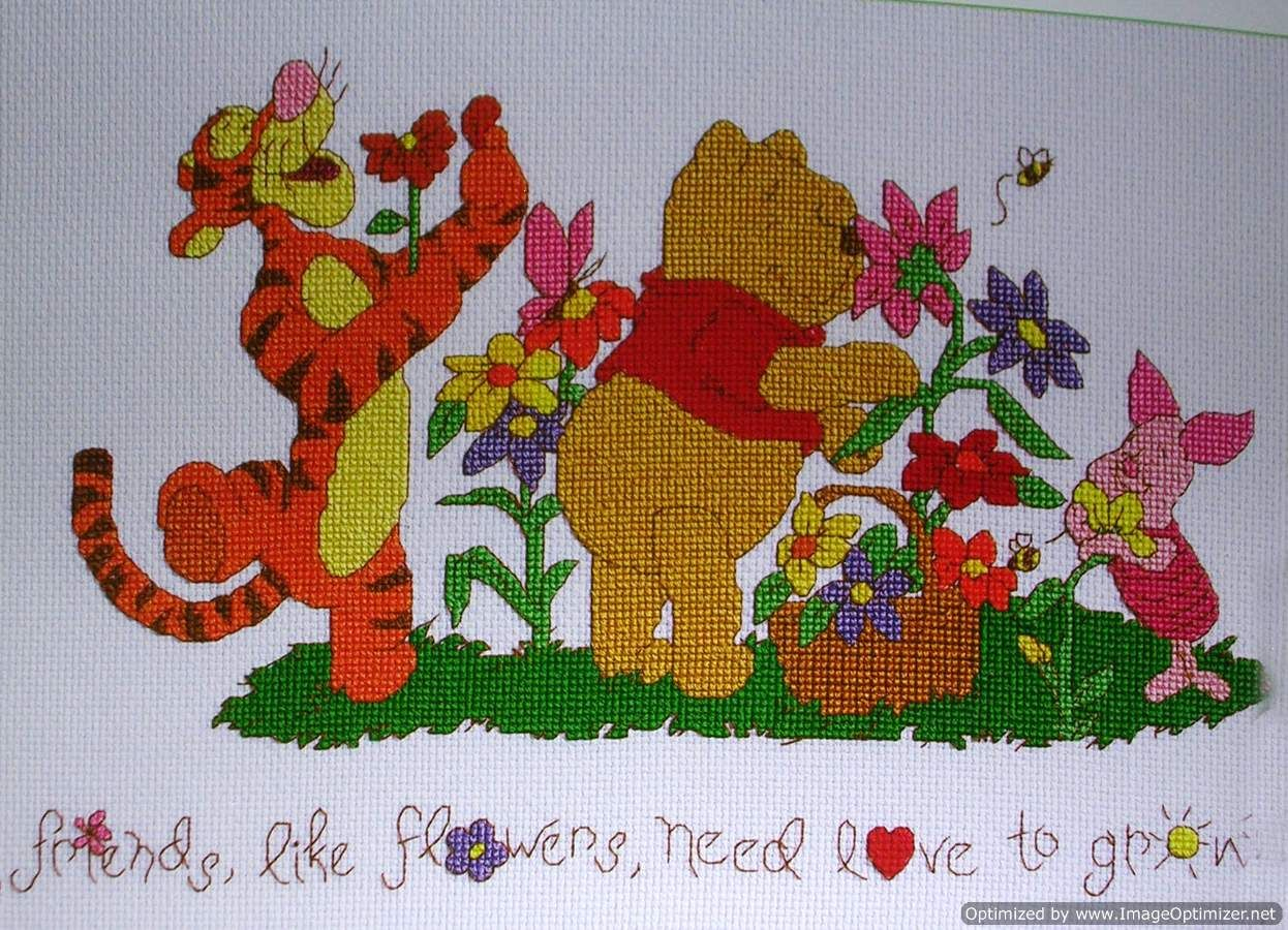 Friends And Flowers. | Friends Like Flowers - Janlynn Pattern - Free Printable Cross Stitch Patterns Flowers