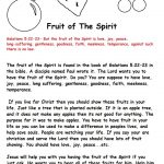 Fruit Of The Spirit For Kids | Fruit Of The Spirit Sunday School   Free Printable Sunday School Lessons For Kids