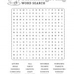 Fun & Free Printable Thanksgiving Word Search   Thanksgiving   Free Printable Word Puzzles