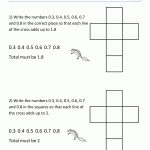 Fun Math Worksheets Newtons Crosses Puzzle 5 | Activities For Kids   Free Printable Math Puzzles