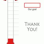 Fundraising Funds Raised Template |  Template, Fundraising, Goal   Free Printable Thermometer Goal Chart