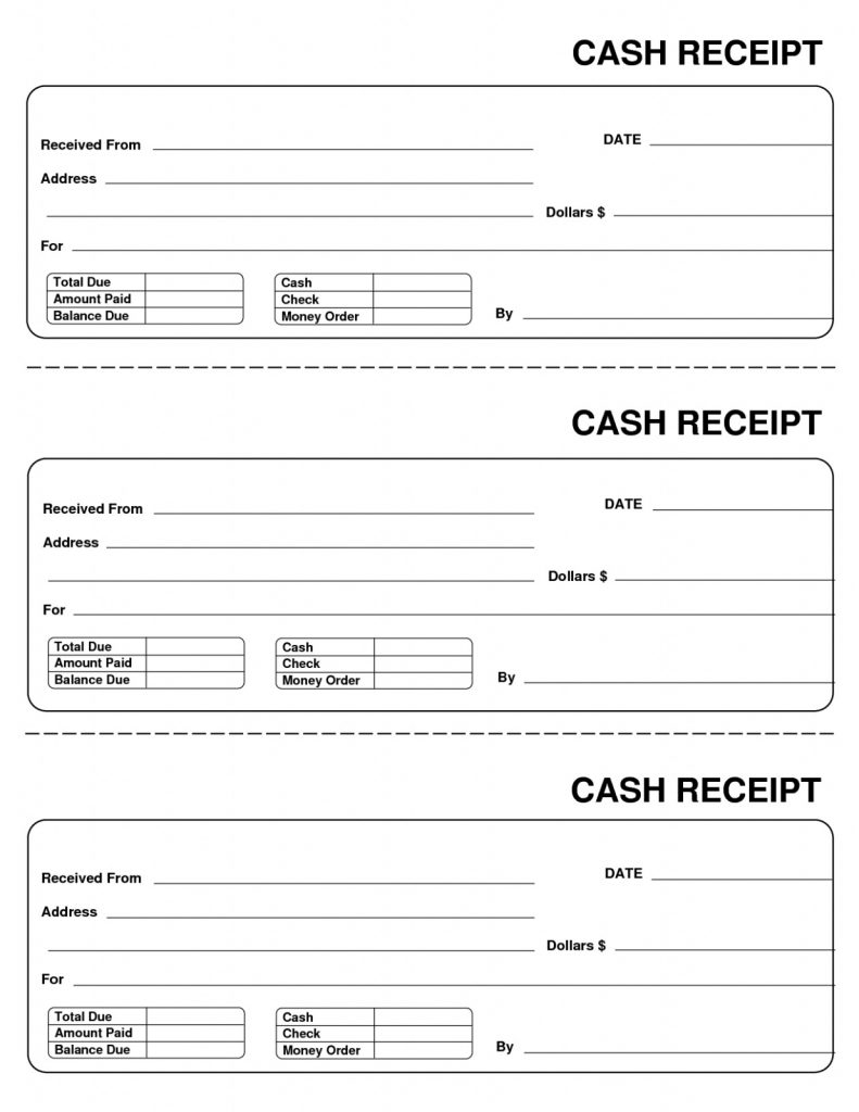 Generic Receipt Sample Forms Free Download 10 Best Of Blank Template - Free Printable Receipts