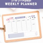 Get Organised With This Free Printable Weekly Planner   Cute   Planner Printable Free