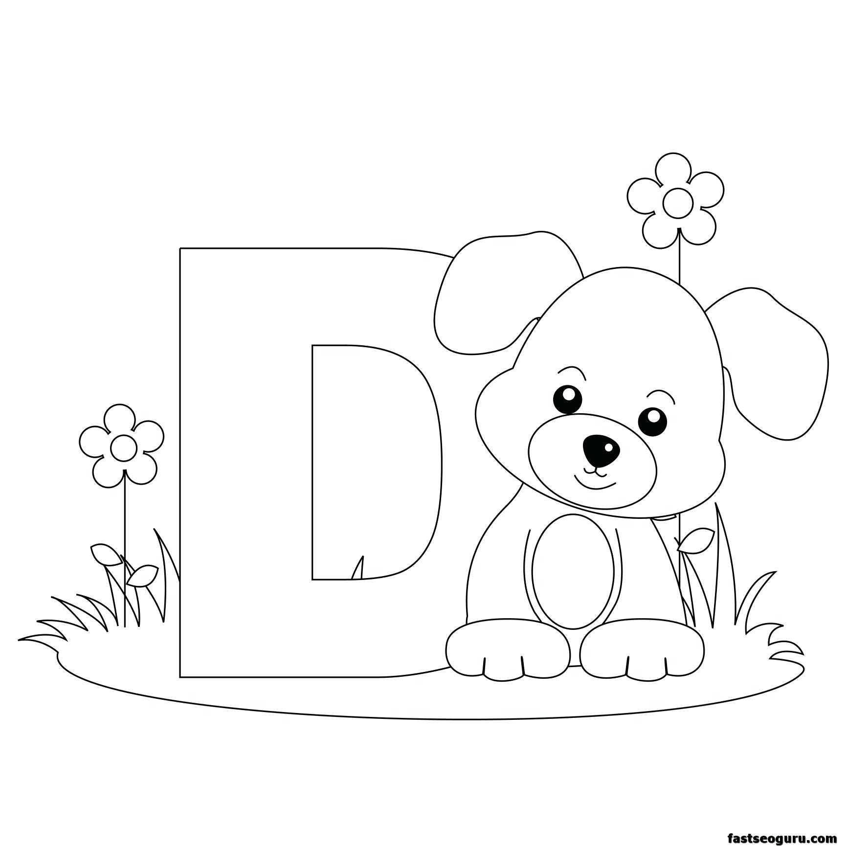 Get The Free Printable Alphabet Coloring Pages For Kids Of Animals - Free Printable Preschool Alphabet Coloring Pages