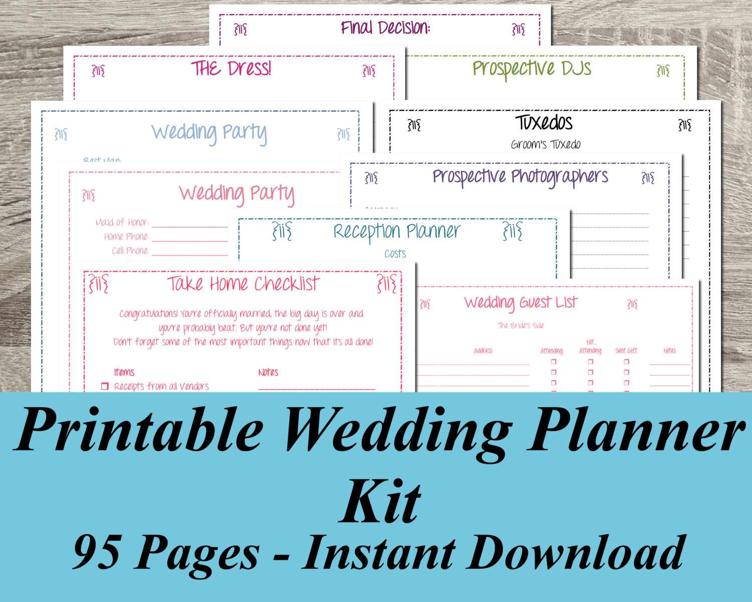 Gorgeous Free Wedding Planning Book 7 Free Printable Wedding Planner - Free Printable Wedding Planner Forms