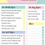 Grab This Free Printable Last Minute Wedding Checklist | Bespoke   Free Printable Wedding Checklist