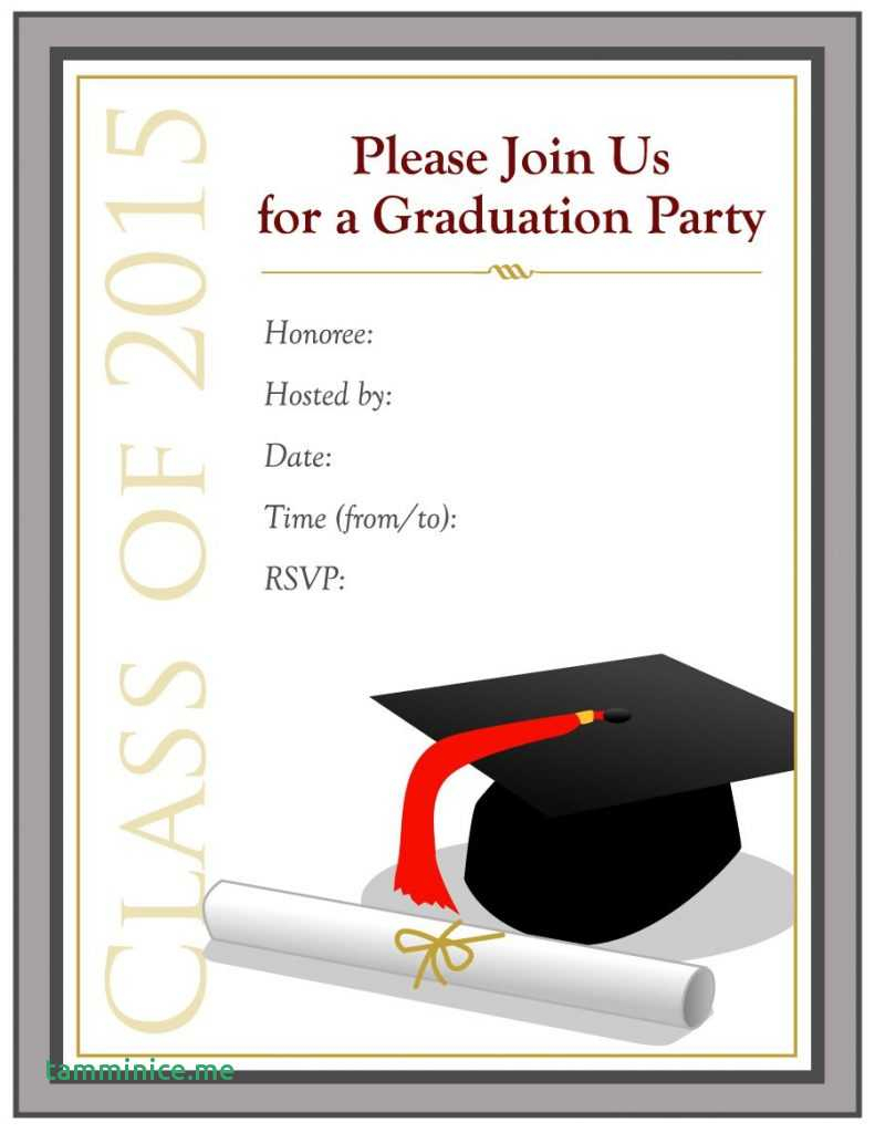 Grad Invite Templates Unique Free Printable Graduation Party - Free Printable Graduation Invitation Templates