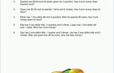 Grade 2 Money Word Problem Worksheets | K5 Learning - Free Printable Money Word Problems Worksheets