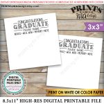 Graduation Advice Cards Congratulations Graduate Memory | Etsy   Free Printable Graduation Advice Cards